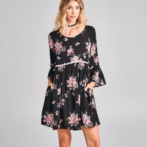 Oddi Floral Babydoll Dress